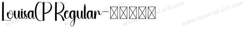 LouisaCP Regular字体转换